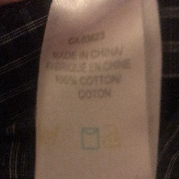 Private Member Men’s Plaid Navy Short Sleeve Shirt Size L - Picture 3 of 4